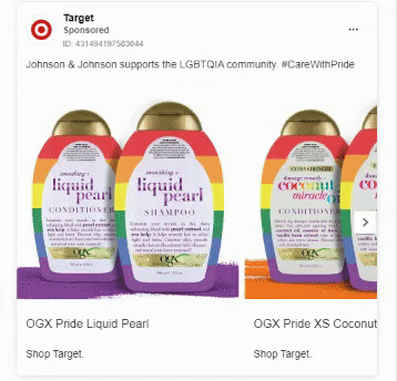 target best facebook ad example