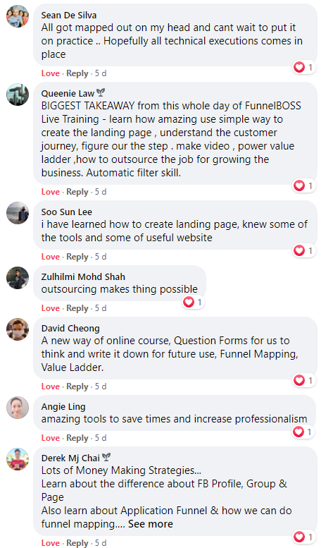 Workshop review screenshot