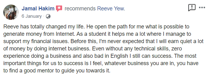 Jamal H. review screenshot