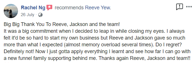 Rachel Ng review screenshot